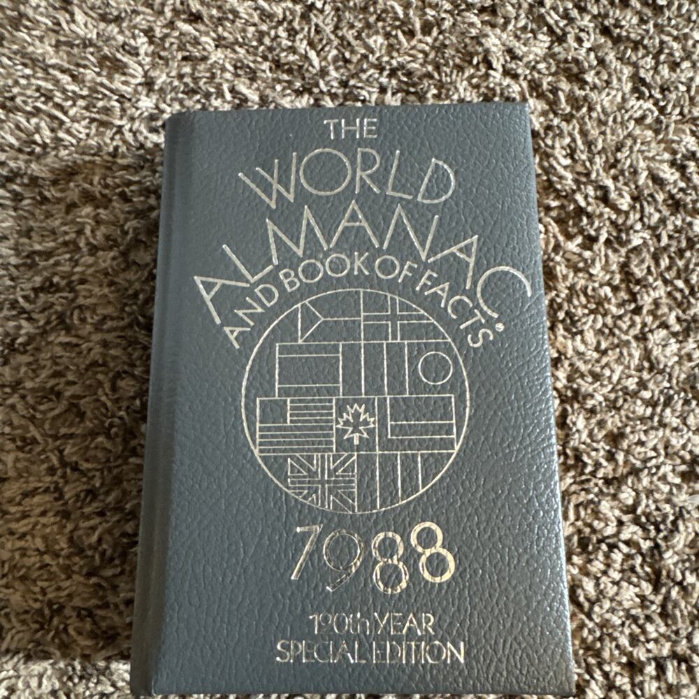 The World Almanac and Book of Facts 1987 Special Edition Leather Covered